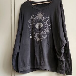 Torrid Celestial Eye Oversized Tunic Sweatshirt 2X
